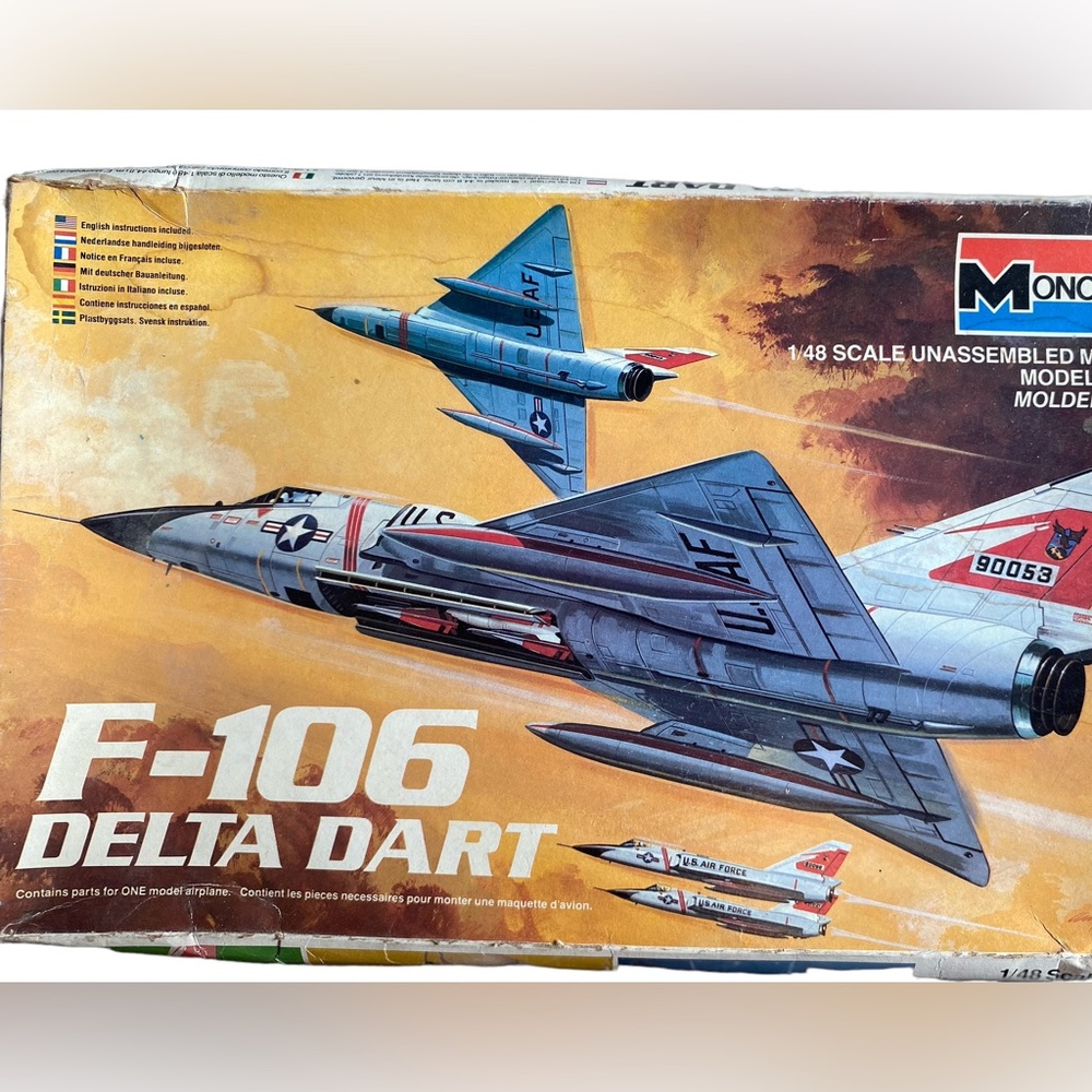 Vintage 1983 Monogram 1/48 F-106 Delta Dart #5809 - Factory Sealed